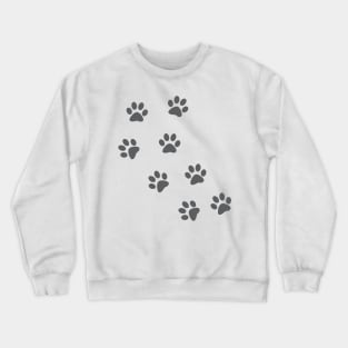 Animal footprint - gray. Crewneck Sweatshirt